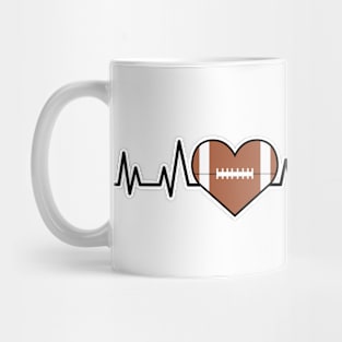 Heartbeat Pulse - American Football Mug